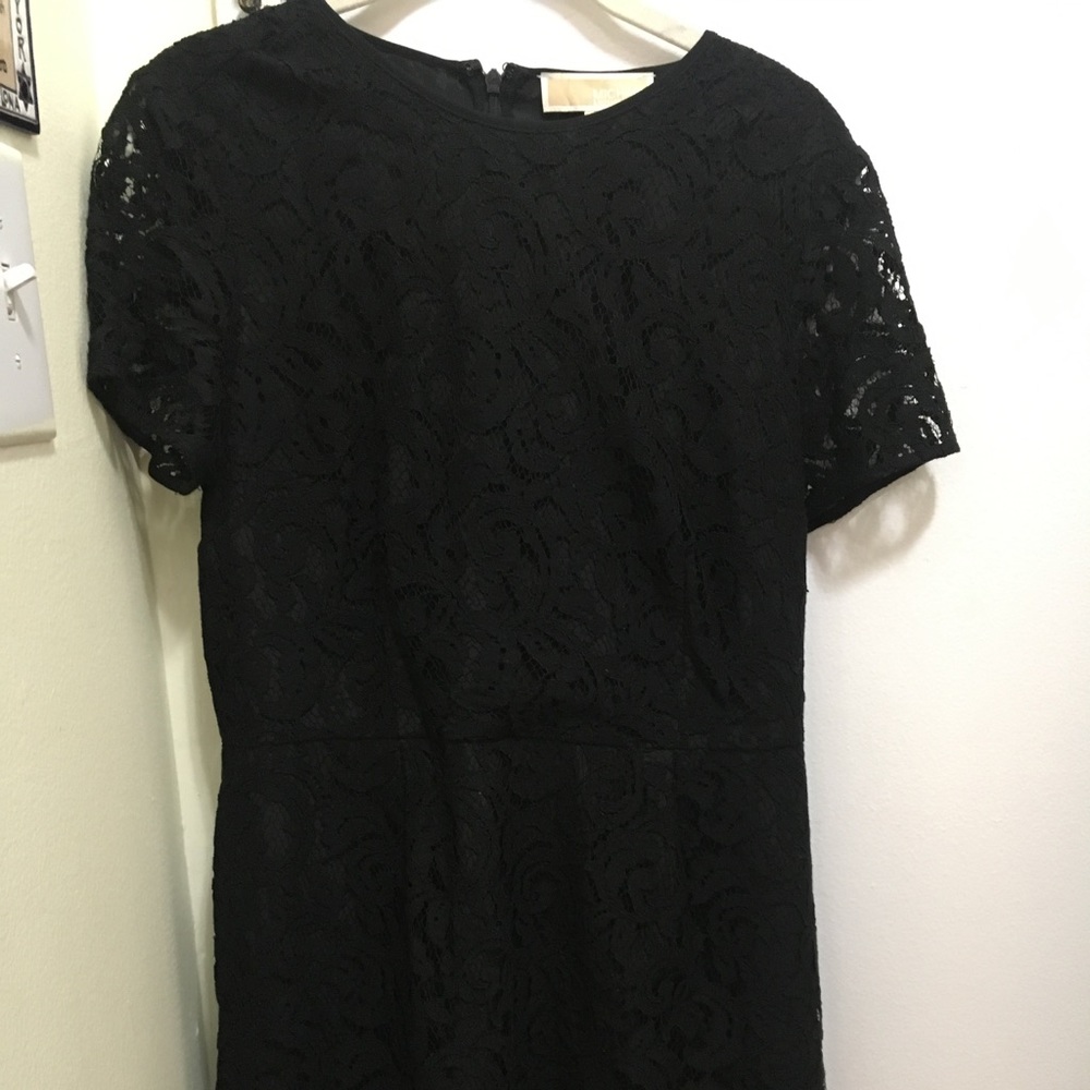 Black short sleeve lace Michael Michael Kors dress